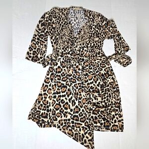 Banana Republic Leopard Wrap Dress